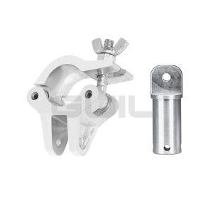 ABZ-23 Abrazadera con macho macizo de aluminio Ø 45 mm. Para tubo de Ø 45-52 mm