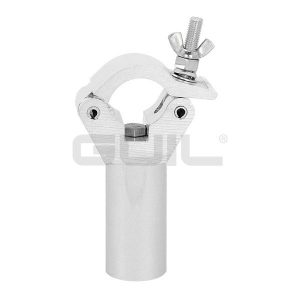 ABZ-37 Abrazadera de aluminio ABZ-24 con adaptador macizo de aluminio de 10 cm (Ø 50 mm)