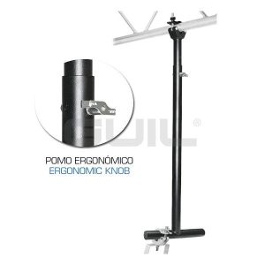 TTL-02/N  “T” Telescopica de aluminio con abrazaderas ABZ-24