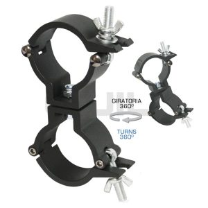 Abrazadera doble giratoria (360º)(aluminio). WLL75 kg – Ref. ABZ-21/N