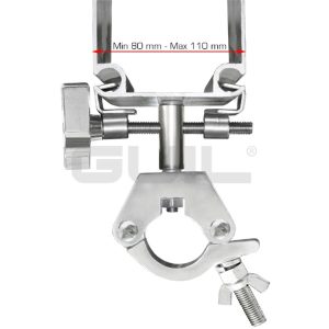 Garra para carpas con abrazadera para fijar trusses y tubos – Ref. ABZ-56